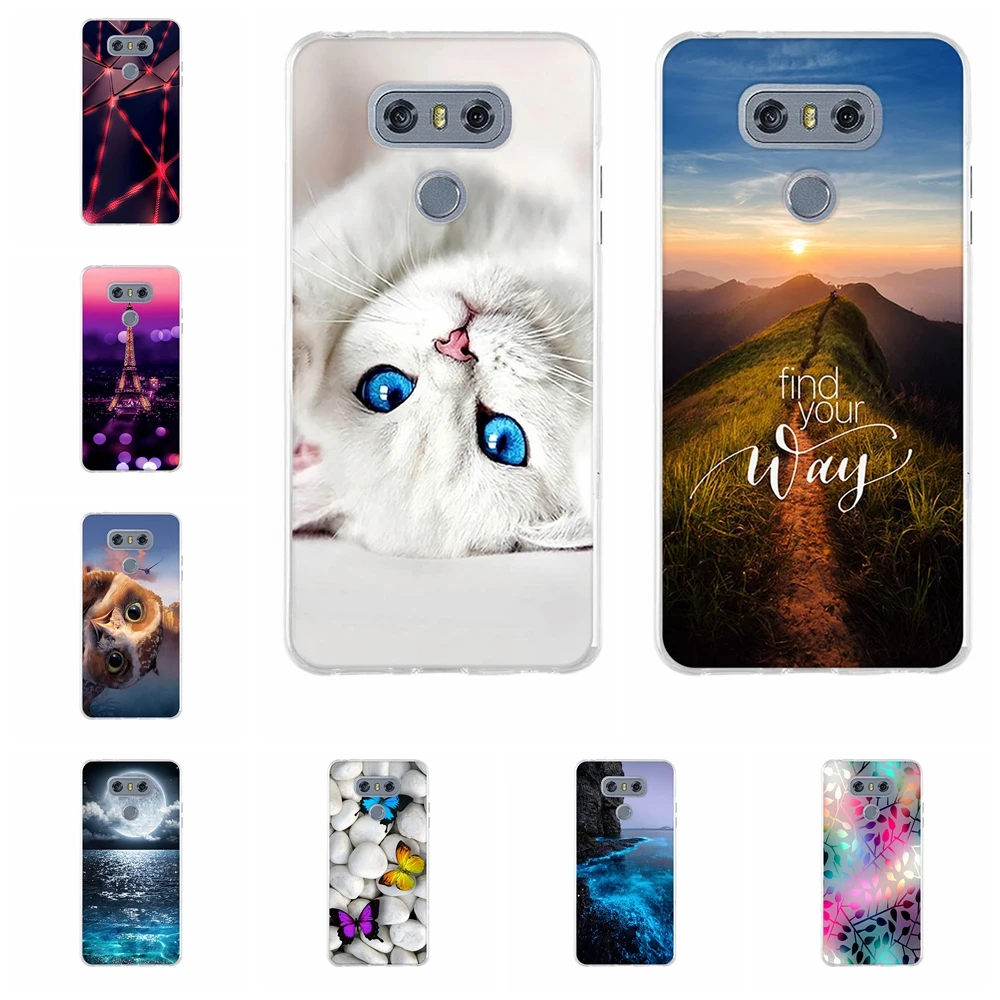 Case For LG G6 Cover Painting Soft TPU Back Shell LGG6 Coque Fashion 3D Style Ultra Thin G 6 5.7 inch Phone Cases | Мобильные