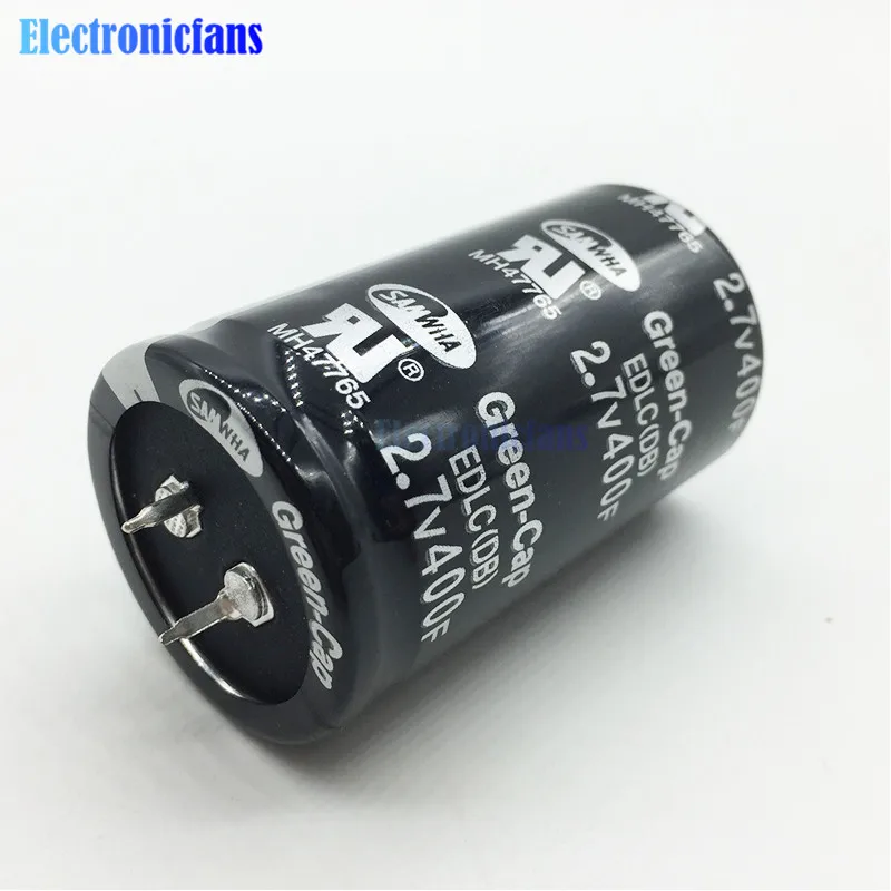 Супер фарад конденсатор 2 7 в 400F 60*36 мм 2.7V400F 60x36 низкая ESR высокочастотный Ultracapacitor