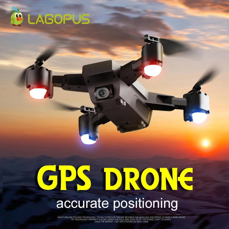Lagopus Дрон GPS с камерой HD Профессиональный FPV RC Квадрокоптер 1080p 5G складной | Игрушки