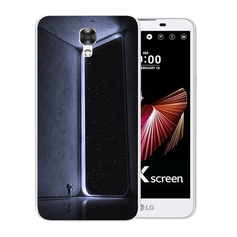 Чехол для телефона LG X Screen/X View K500N K500DS Space World Pattern Мягкая силиконовая задняя крышка