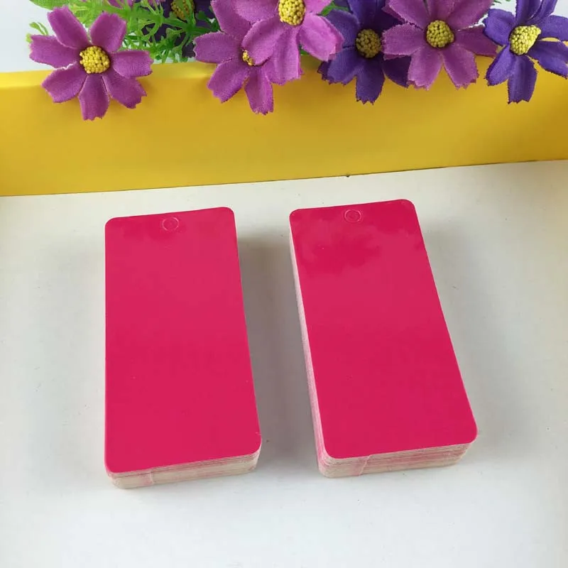 100 шт./лот цветная Квадратная Головка гребешка подвесная чистая крафт бумага