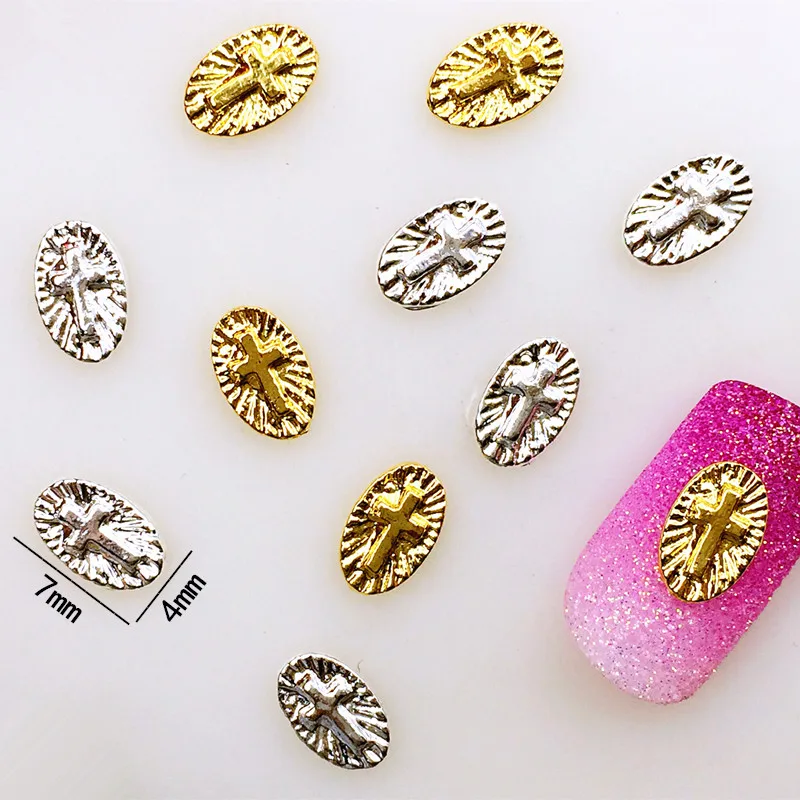 Наклейки для ногтей 50 шт./упак. Япония Корея сплав 3D золото серебро железо