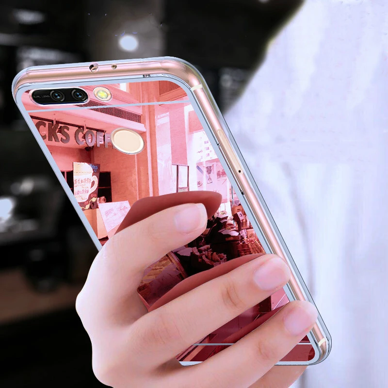 

Luxury Mirror Case for Huawei Honor 7S 7A 7C 7X Play 3 3e 4 5 View 10 20 30 Pro 40 V10 V20 V30 V40 Lite X20 X30i Soft TPU Cover