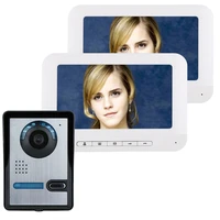 7 inch tft 2 monitors video door phone doorbell intercom kit 1 camera 2 monitor night vision with hd ir cut hd 700tvl camera