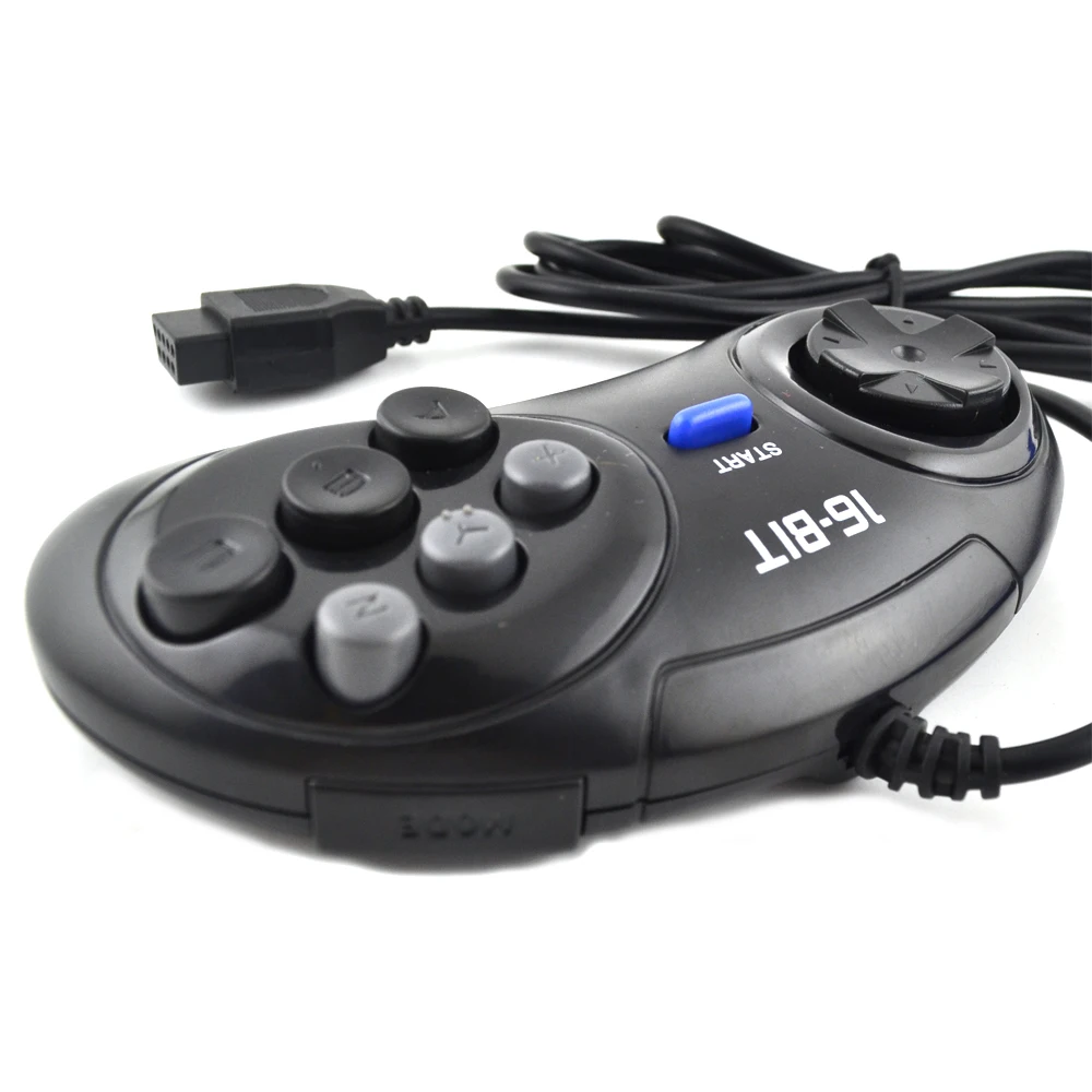 10 шт. игровой контроллер для SEGA Genesis 16 бит ручки 6 кнопок геймпад MD игровые