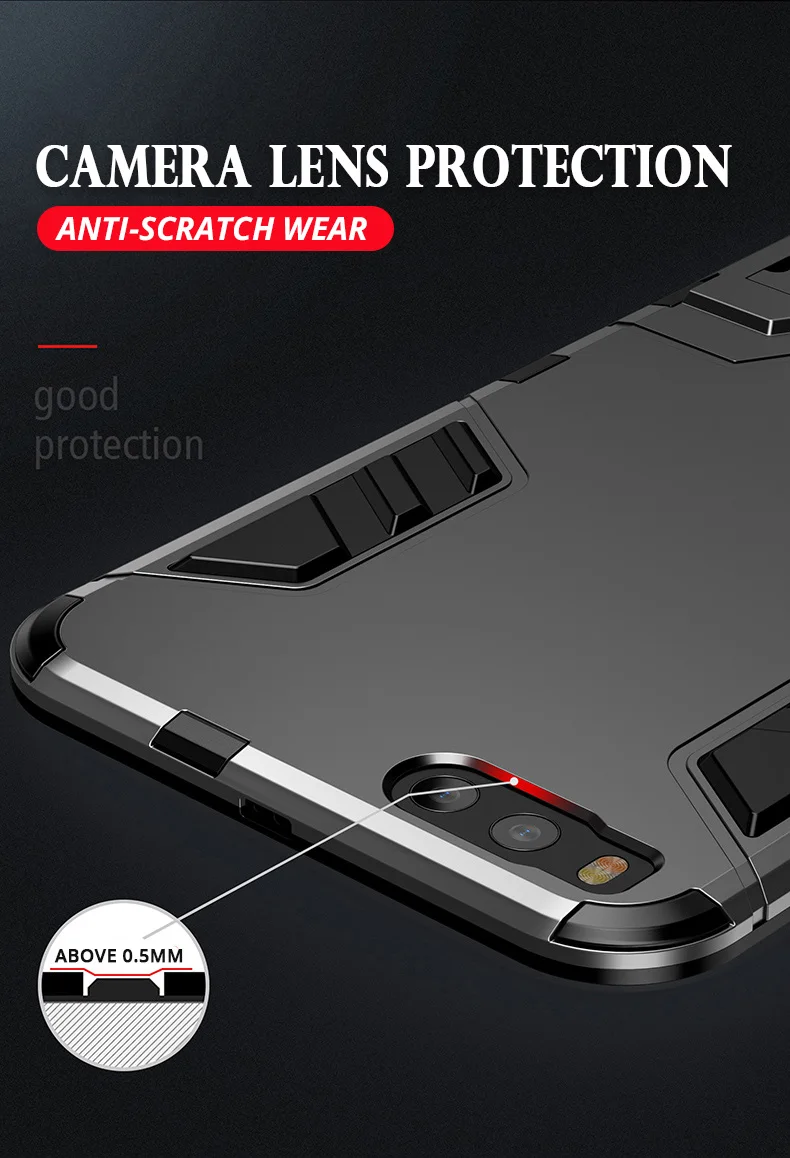 Защитный противоударный чехол для Xiao mi Pocophone F1 mi 8 SE mi 8 5X 6X mi 6 A1 A2 Lite Note 3 mi 5S Plus PC+ TPU