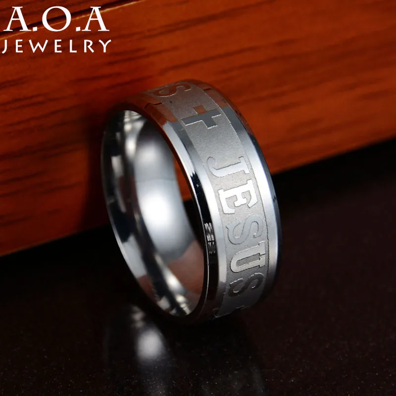 Горячая продажа религиозный христианский миди кольцо 316L нержавеющая сталь