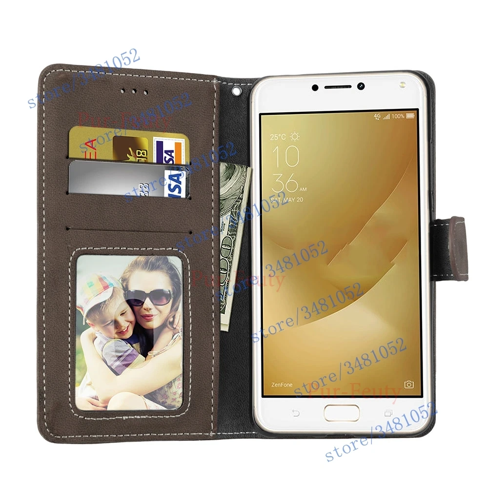 Флип-чехол для ASUS ZC554KL ZenFone 4 Max Pro X00ID ZC554 ZC 554 554KL чехол из искусственной кожи чехол для ASUS_X00ID Zenfone4 Max Pro Сумка