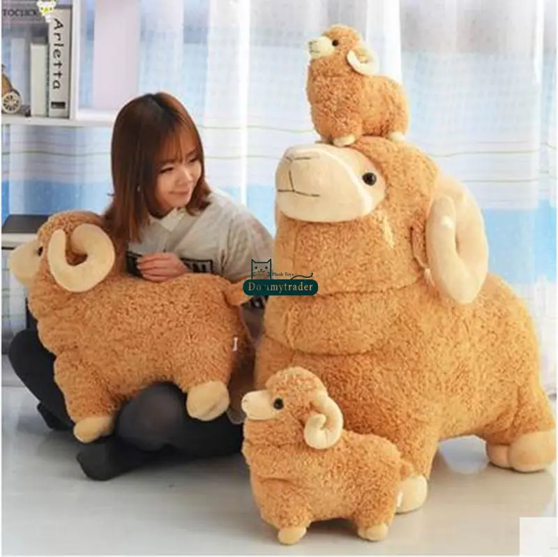 Dorimytrader 90 см огромный плюшевый животного Овцы мягкие игрушки 35 ''гигантские мягкие Juguetes козьей мягкая игрушка подушка подарок для ребенка DY61288