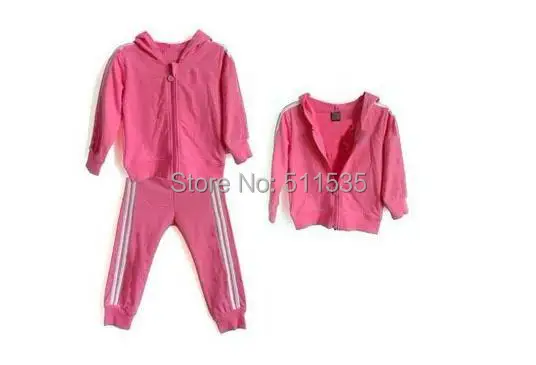 2015 new Baby Infant Kids Winter Sport Outwear Hoodies Tracksuit Jacket Outfit + Pant Set Zipup 80/90/100/110 | Детская одежда и
