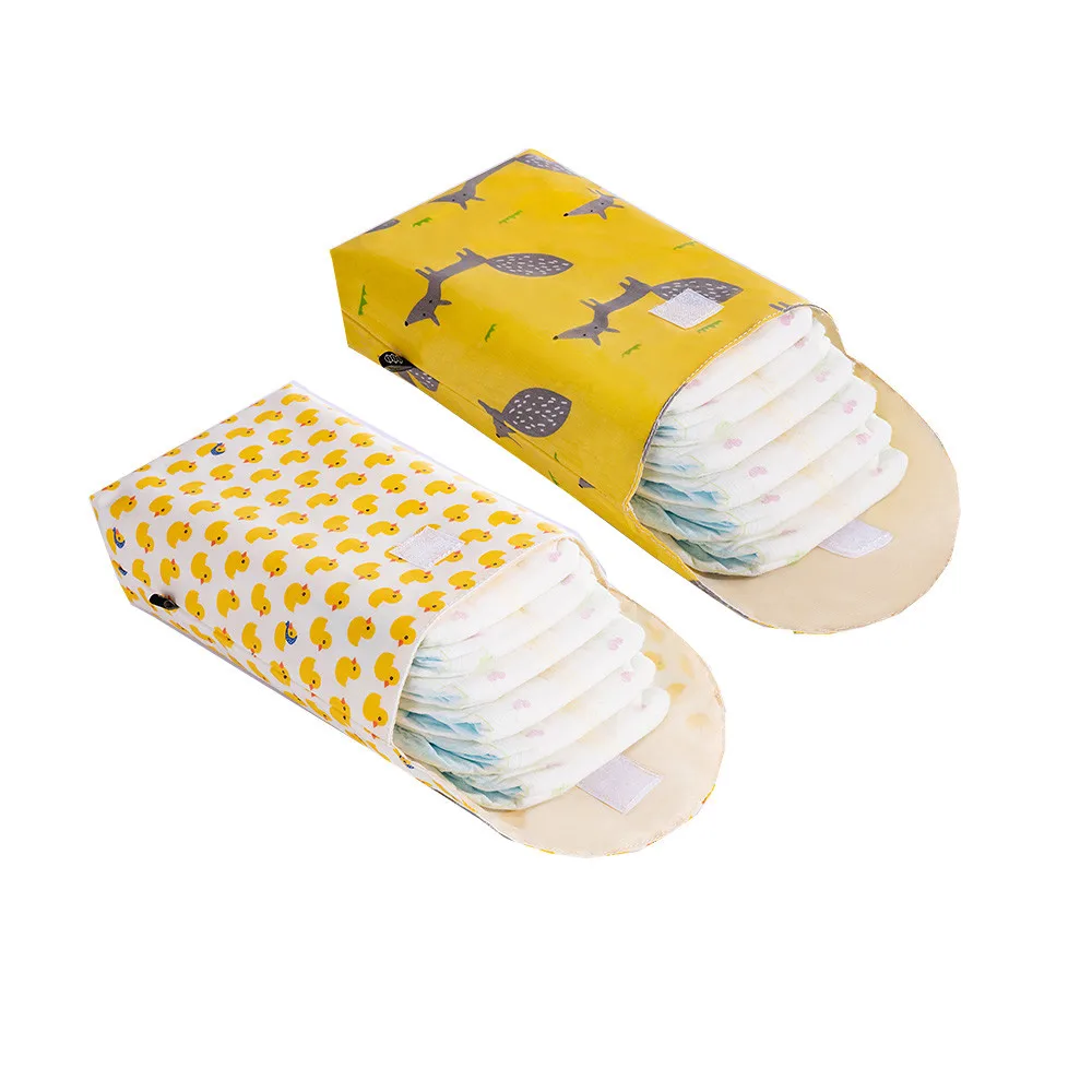 

Многофункциональный органайзер для детских подгузников, многоразовый, водонепроницаемый, модный, с принтом, Влажная/сухая сумка для мам, су...