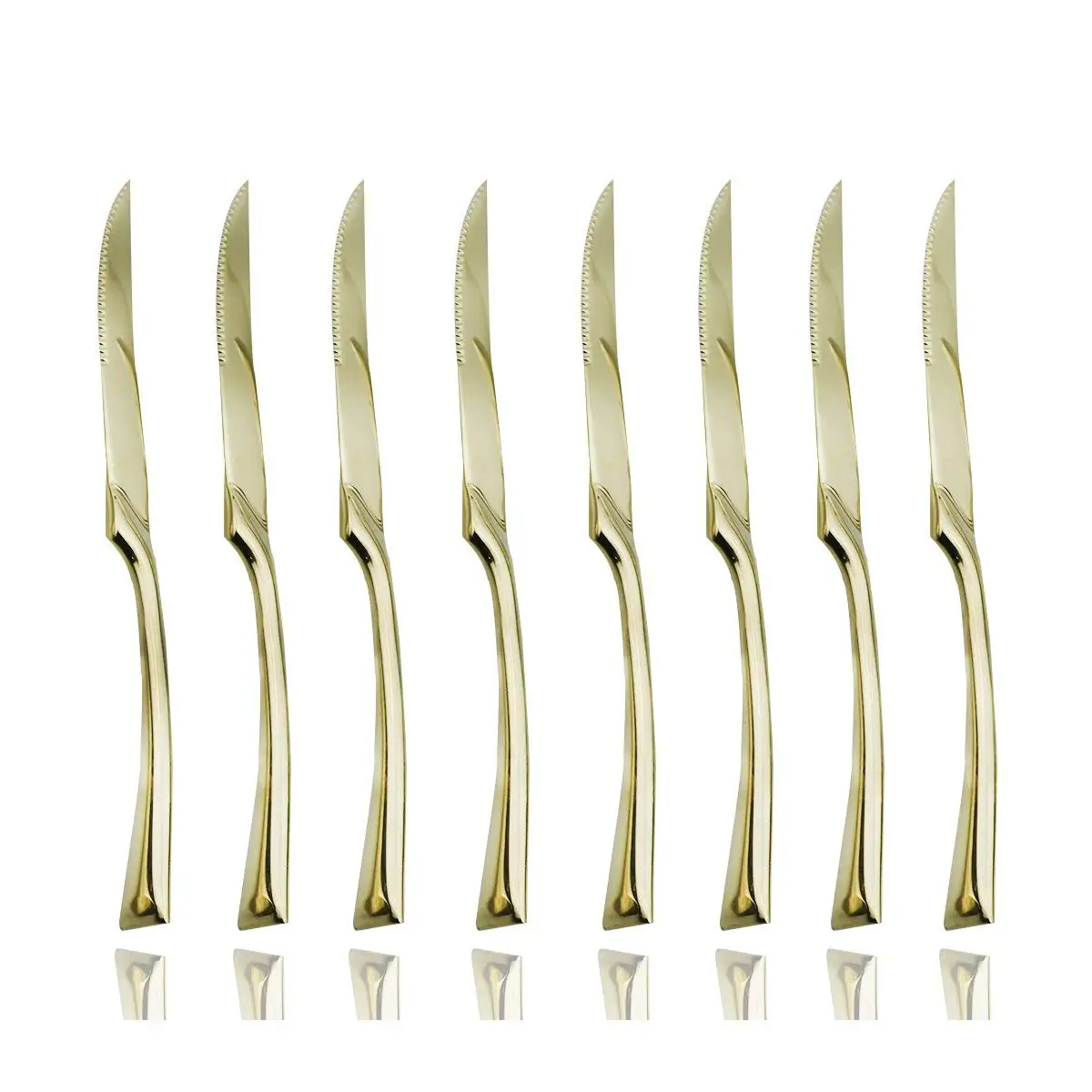 Serrated Steak Knife Serving Black Utensil Set Knives Stainless Steel Korean Cutlery Steak Knives Dinner Table Dinner Knife