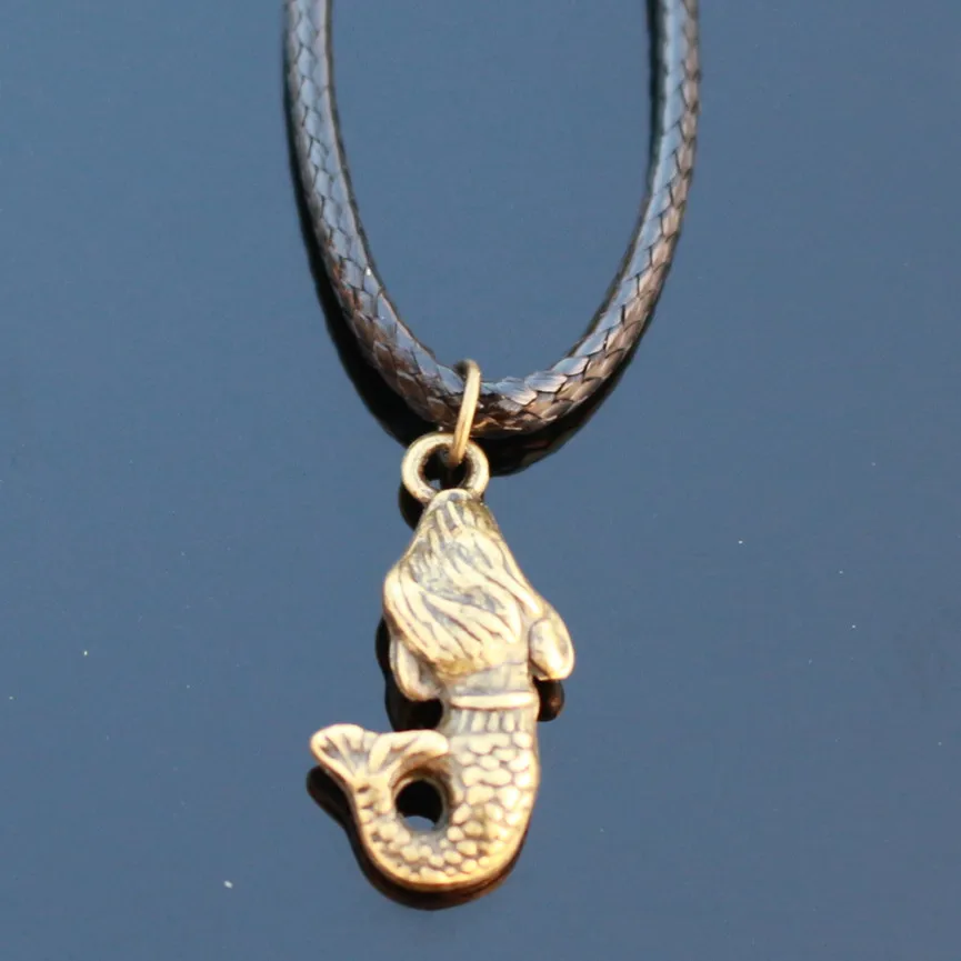 Новые стили мужской бижутерии винтажный якорь Дельфин крыло крест лист кожаное