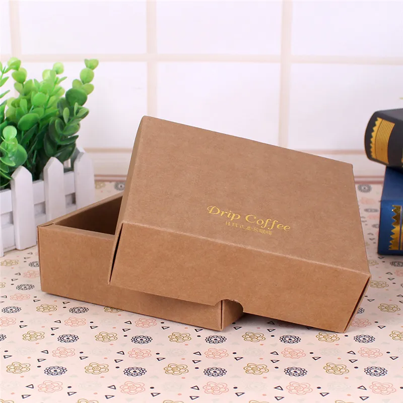 Тип крышки и лотка коробки для упаковки кофе крафт бумага картонная коробка 5
