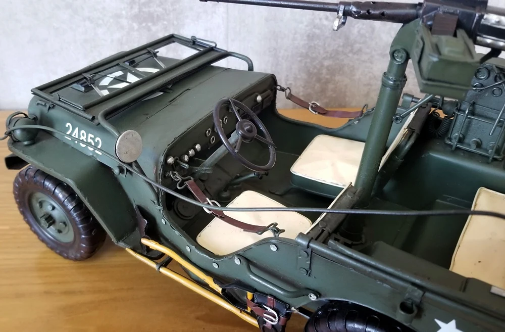 Ретро Оловянная модель автомобиля 1940 издание ручной работы античный Железный подарок военный автомобиль украшение домашняя коллекция