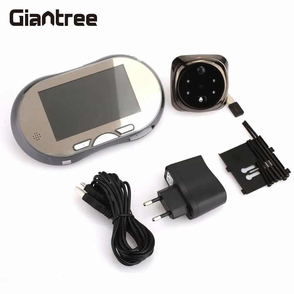 Giantree 160 градусов HD 4 3 дюймов LCD цифровой сенсорный экран дверной звонок зритель