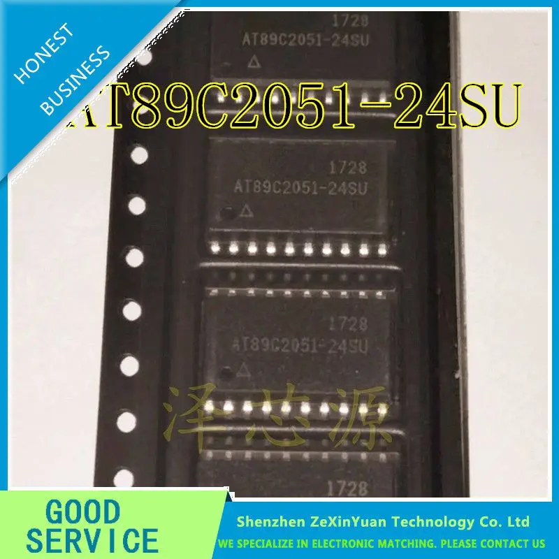10 шт./лот AT89C2051-24SU AT89C2051 24SU AT89C2051 лапками углублением SOP-20