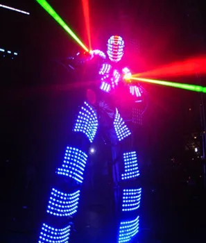 

RGB Light up LED Costume /LED Clothing/Light suits/ LED Robot suits/ Kryoman robot/ david guetta robot suit
