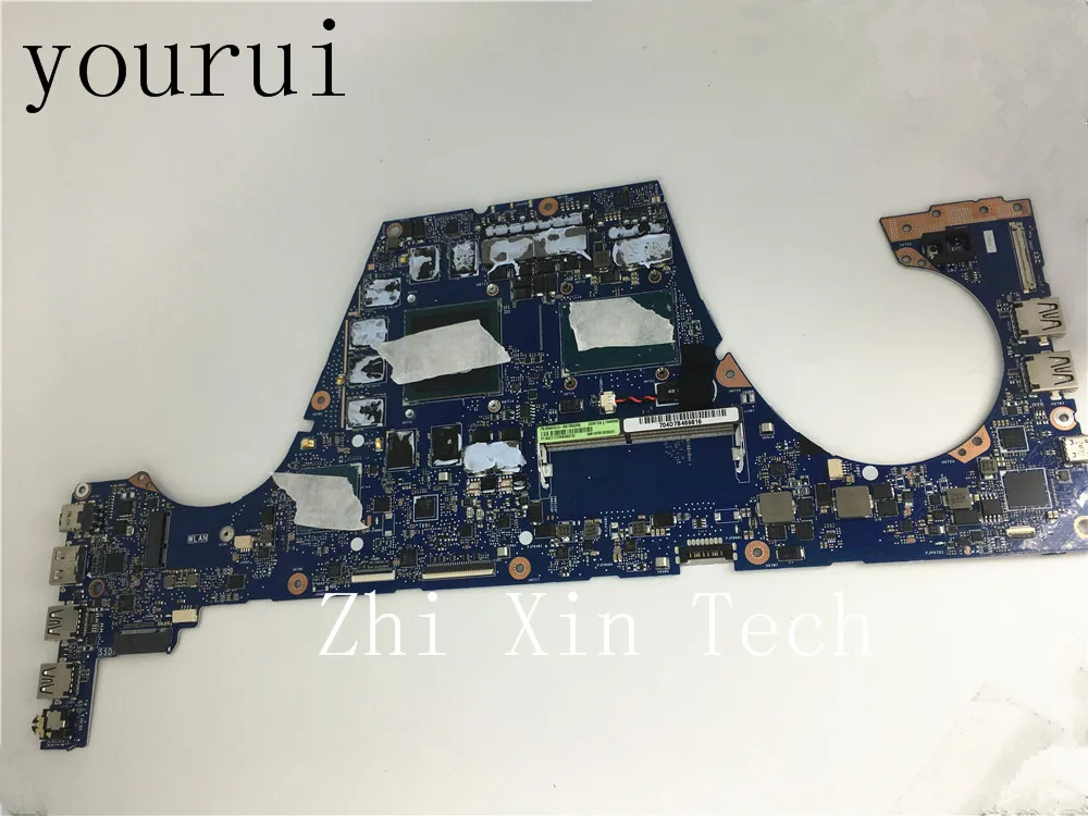 Материнская плата yourui для ноутбука ASUS GX501VIK модель REV 2 0 SR32Q i7 7700HQ процессор P/N 60NB0GU0