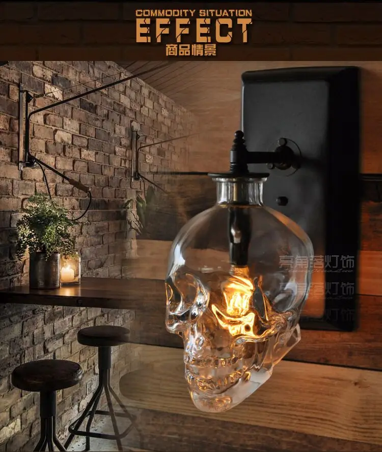 Лофт скандинавский промышленный дизайнер ретро стеклянная бутылка в форме