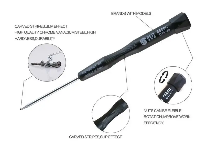 BST-8800C Precision Cross Head Phillips Torx 10in1 Screwdriver set for Macbook Pro Laptop Samsung Cellphone Repair Tool | Инструменты