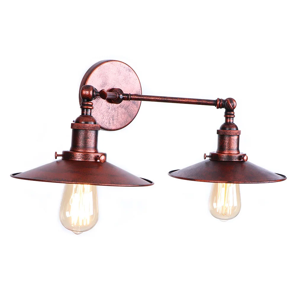 Винтажный Железный алюминиевый ретро-светильник светодиодный настенный