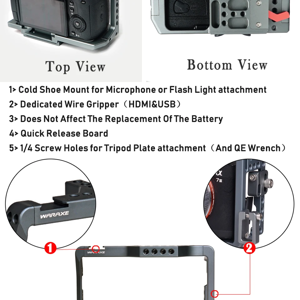 Камера WARAXE Panasonic LUMIX H4/GH5/GH5S, камера без каркаса, легкая каркаса, поддерживает 2820