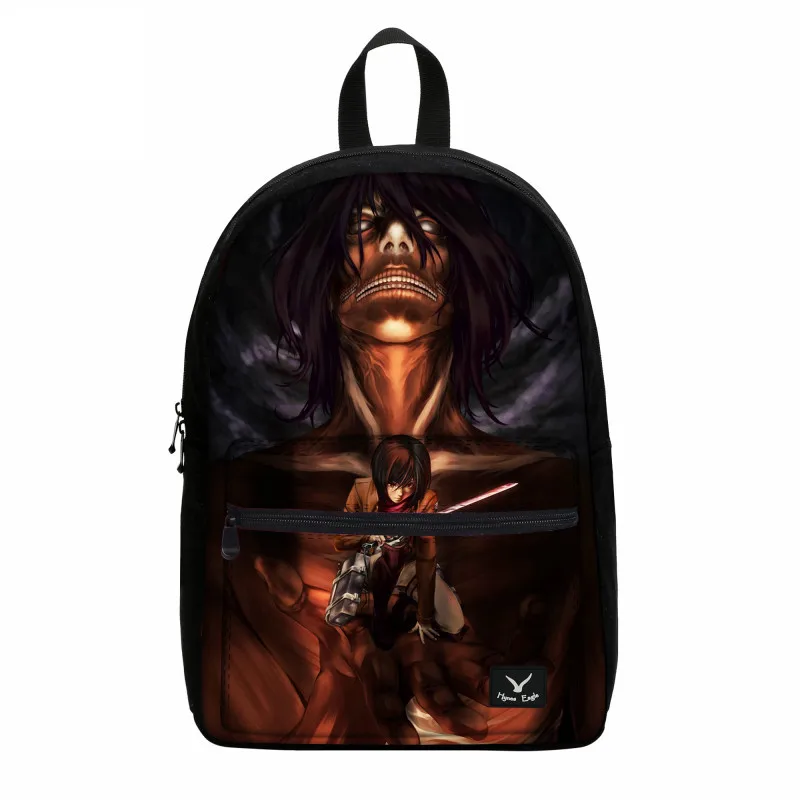 VEEVANV с модным принтом Bookbag детей школьная сумка атака на Титанов холст рюкзак