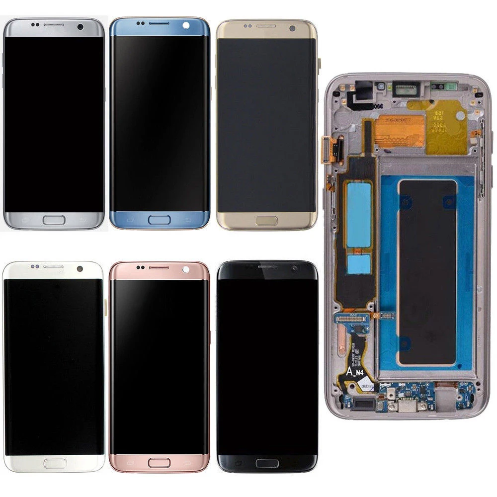 ЖК дисплей Sinbeda для Samsung Galaxy S7 Edge G935 G935F G935A сенсорный экран с дигитайзером в сборе