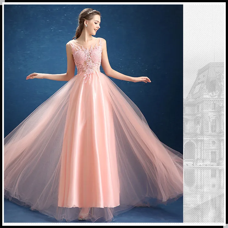 Банкетный вечернее платье 2016 новой весны плечи длинные председательствовал на