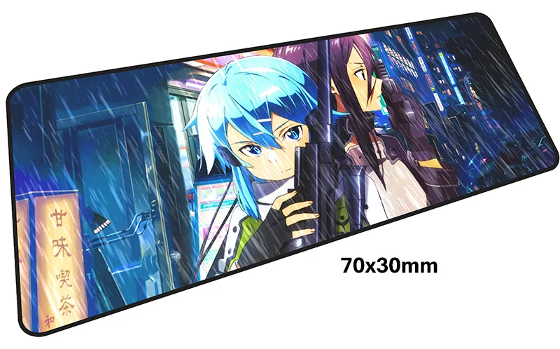 Sword Art онлайн геймерский коврик для мыши 700x300X3 мм игровой коврик для мыши NERvGear аксессуары для ноутбуков ПК ноутбук padmouse эргономичный коврик - Цвет: Size 700x300X3MM