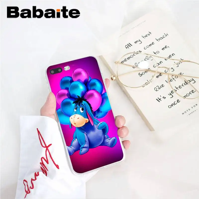 A8 Babaite Baby Eeyore Donkey специальный чехол для телефона для iPhone 8 7 6 6S Plus 5 5S SE XR X XS MAX 10 11 11pro 11promax - Цвет: A8