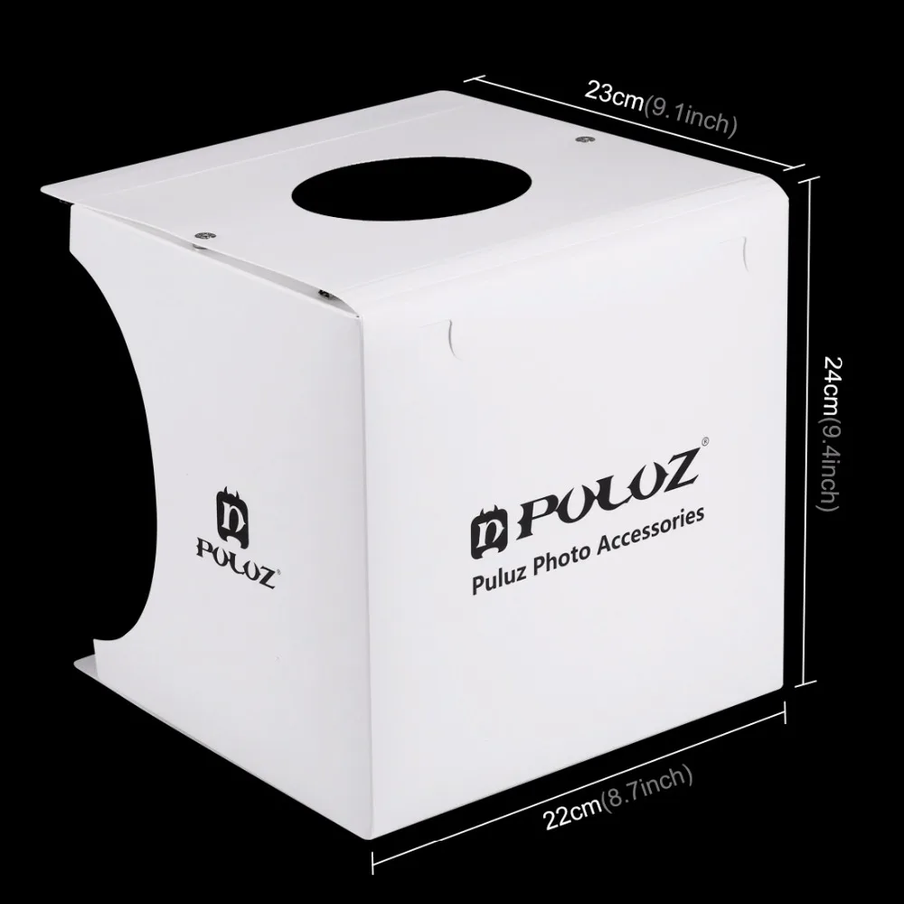 Puluz 8 &quot2LED панелей складные Портативный Light Box Фото Освещение Studio Стрельба палатка