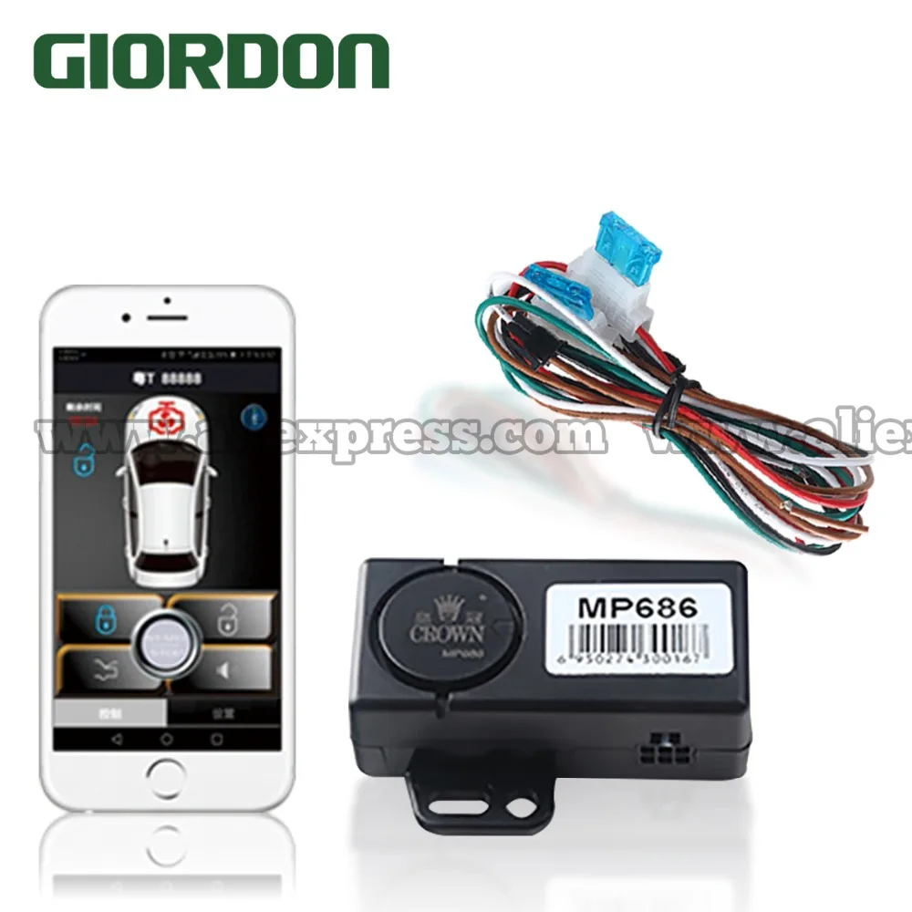 Бесключевой вход Центральный замок кнопочный Универсальная автомобильная