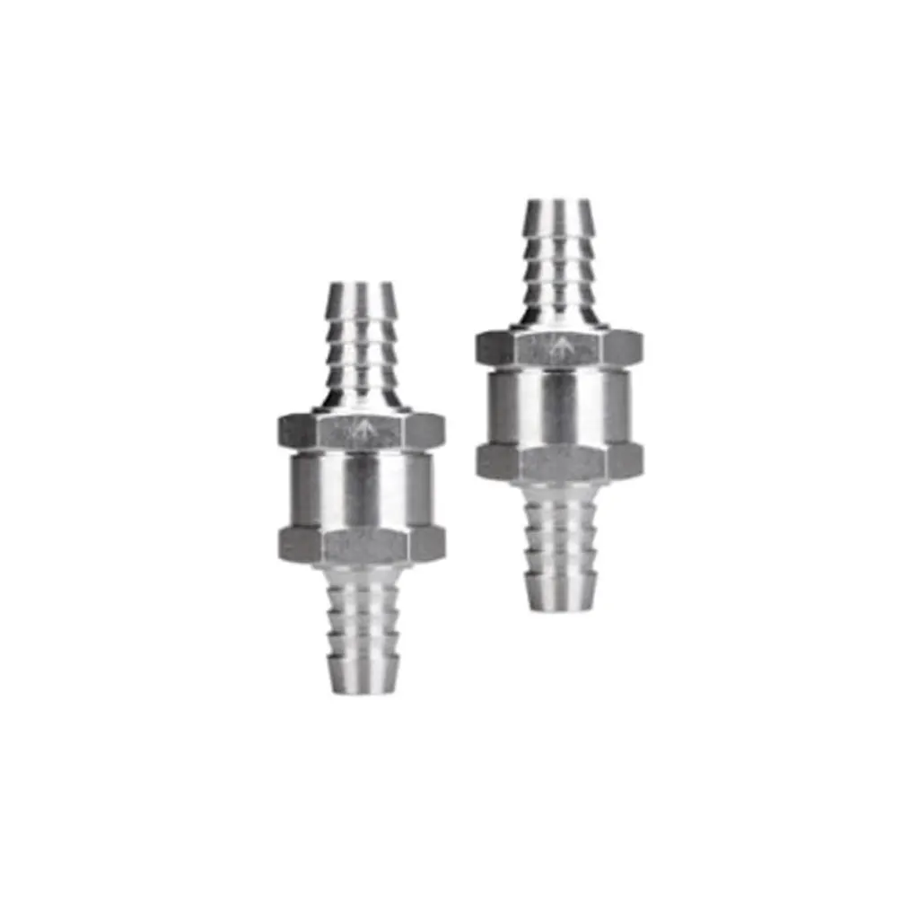 10mm Fuel Non-Return One Way Check Valve Petrol Diesel Oil Water Alum Alloy Professional grade non-return valve Silver | Автомобили и