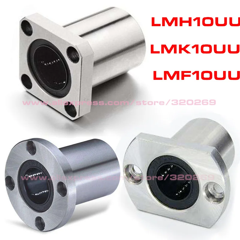 4 шт. LMK10UU LMF10UU LMH10UU 10x19x29Mm линейного движения шариковых подшипников для 10 мм вал|lot