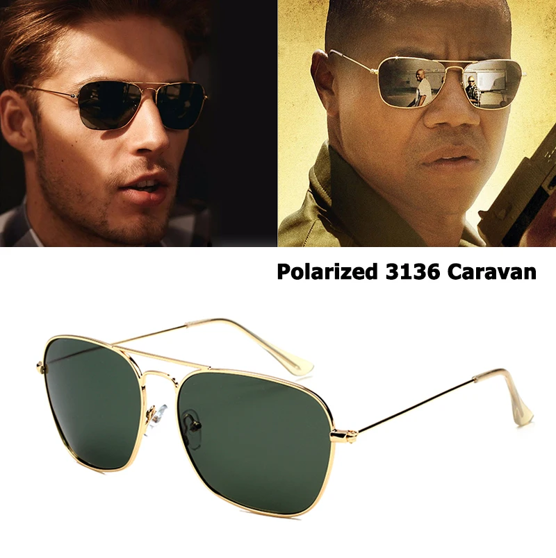 

JackJad Classic 3136 CARAVAN Style Polarized Square Aviation Sunglasses Men Vintage Retro Brand Design Sun Glasses Oculos De Sol