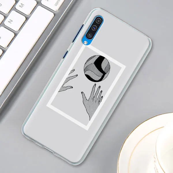 01 Я люблю волейбол чехол КРЫШКА ДЛЯ samsung Galaxy A30 A40 A50 A70 A6 A8 плюс A7 A9 M30 чехол для телефона Coque - Цвет: 01