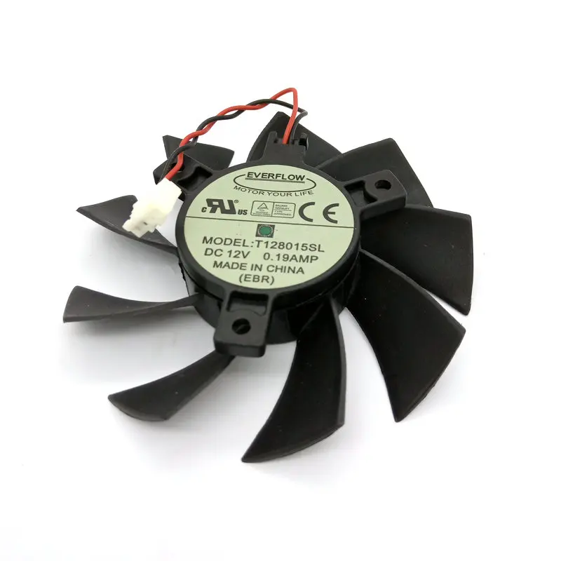 Оригинальные видеокарты вентилятор охлаждения для MSI R4830 R4850 N9600GT N9600GSO T128015SL 12V 0.19A |