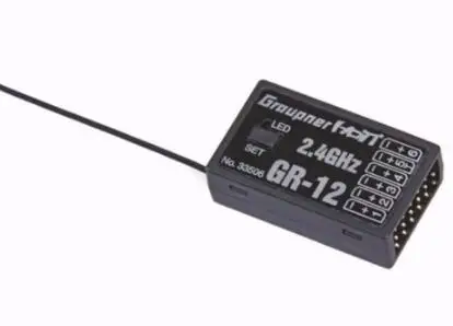 Graupner HoTT GR 12L 2 4 ГГц 6 канальный приемник с набором светодиодов для