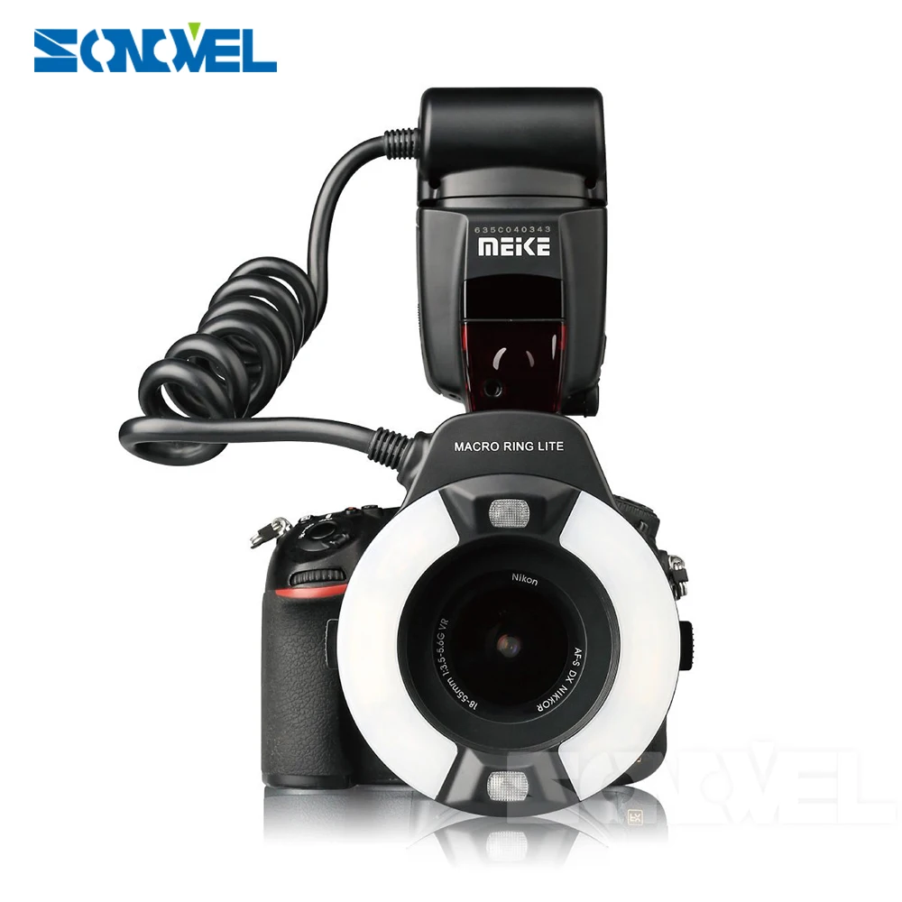 Кольцевая вспышка Meike для макросъемки Макросъемка с поддержкой TTL LED AF I Nikon D7000 D5000