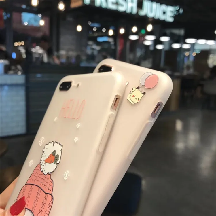 Рельефный озорной человек Пирамида кошка чехол для телефона с кроликом iPhone X 8 7 Plus