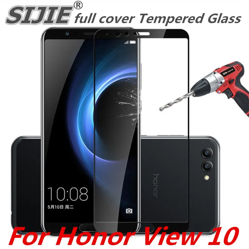 Полное покрытие закаленное стекло для Honor View 10 v10 экран защитный смартфон 9H на 5 99