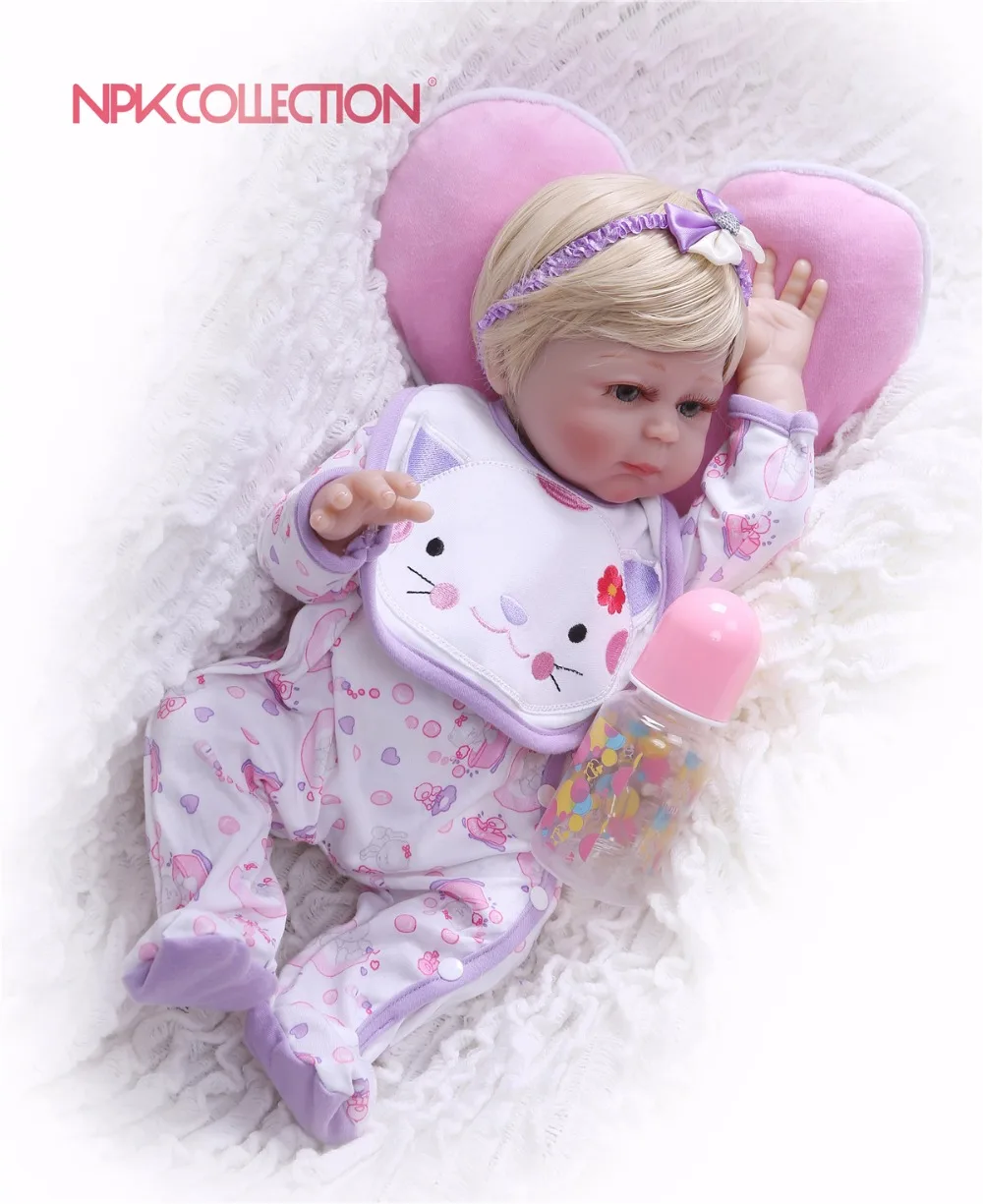 Кукла реборн NPKCOLLETION силиконовая виниловая 47 см | Игрушки и хобби