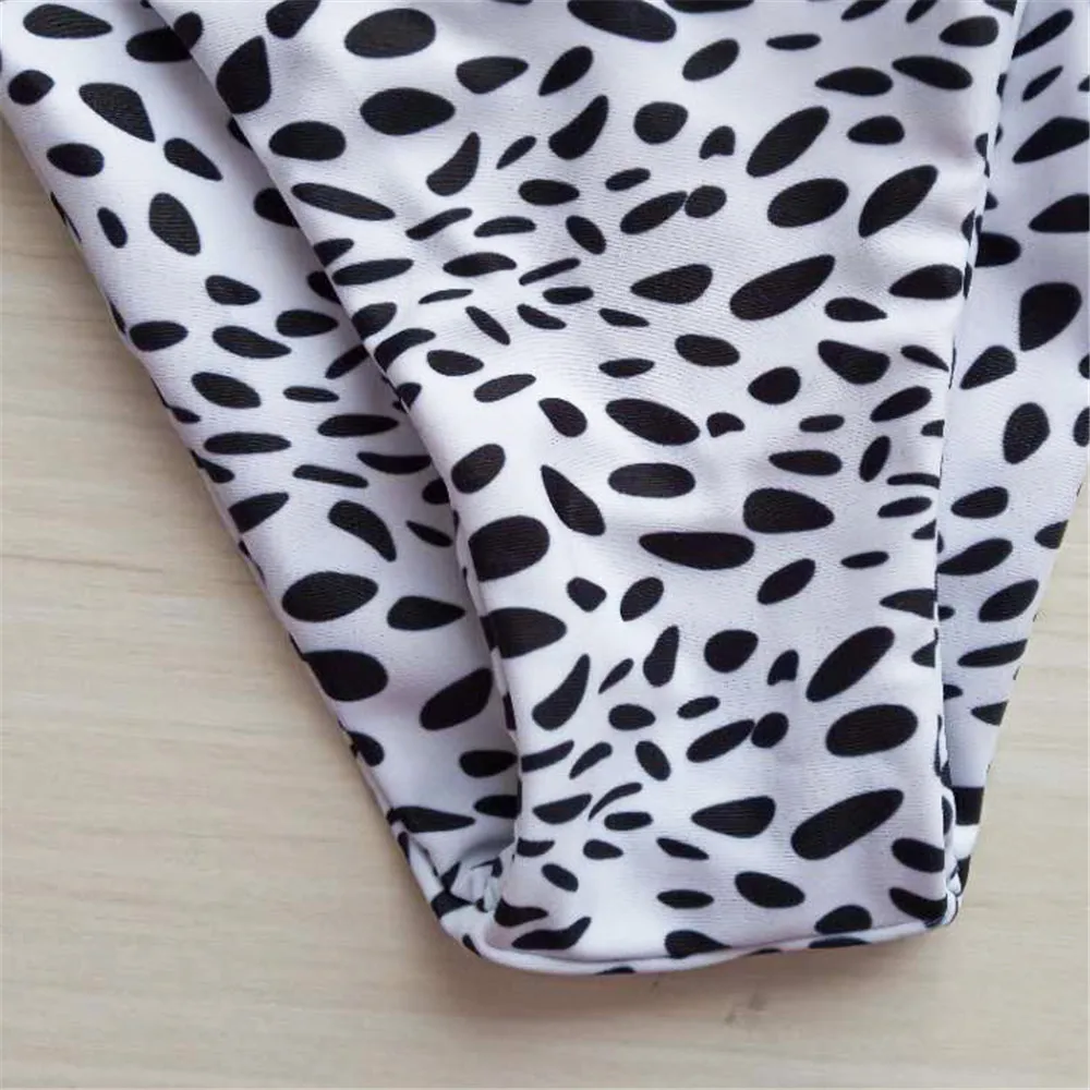 

sexy bikini 2019 printing speckle Camisole Frenulum Two-sided High elasticity bikinis swimwear women swimsuit biquini swimwear