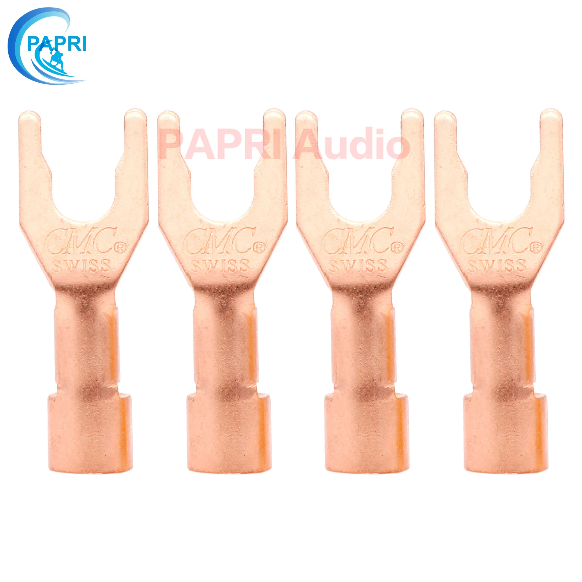 PAPRI DIY CMC 6005 вилка Hi End красный медный позолоченный разъем для динамика