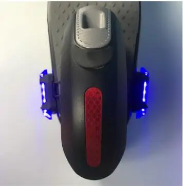 Xiaomi m365 электрический скутер предупреждение задний фонарь usb зарядка Вспышка 9 скутер Модификация аксессуары - Цвет: A pair of