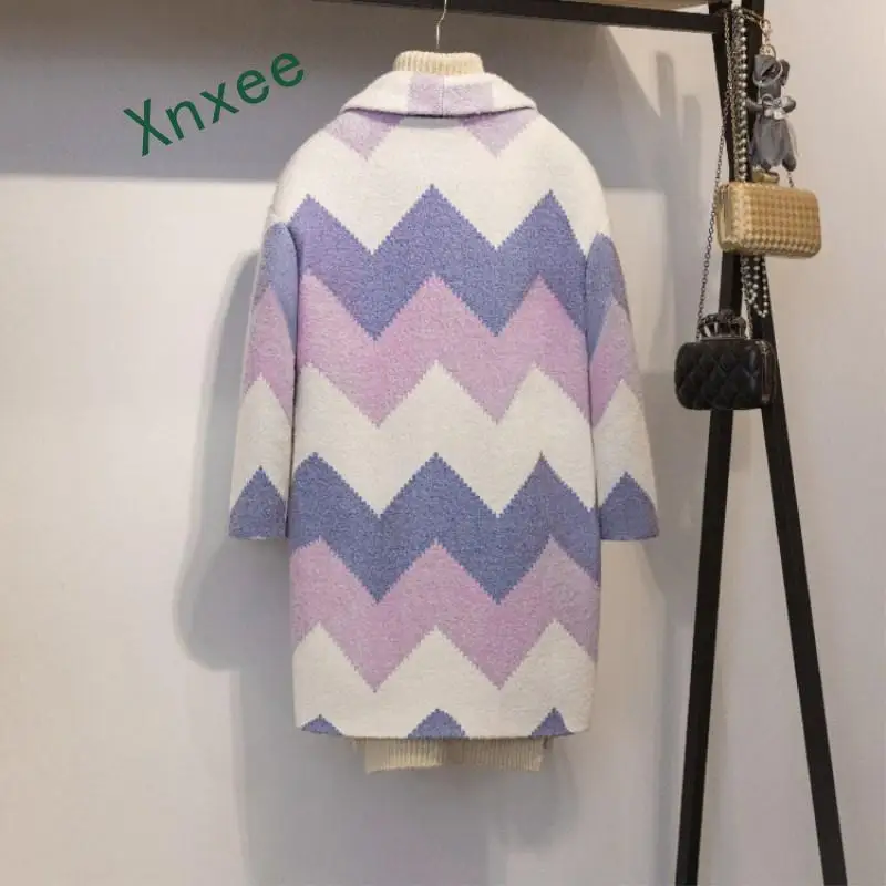 Xnxeeосеннее пальто для женщин новинка 2019 модная верхняя одежда с длинным рукавом