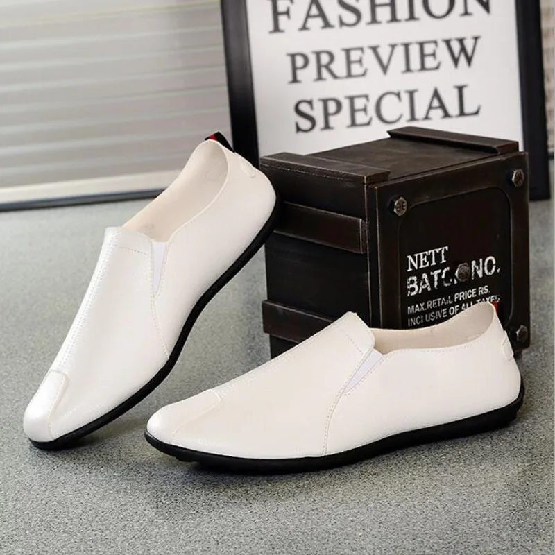 Мужская обувь удобная мужская повседневная из натуральной кожи Chaussures без