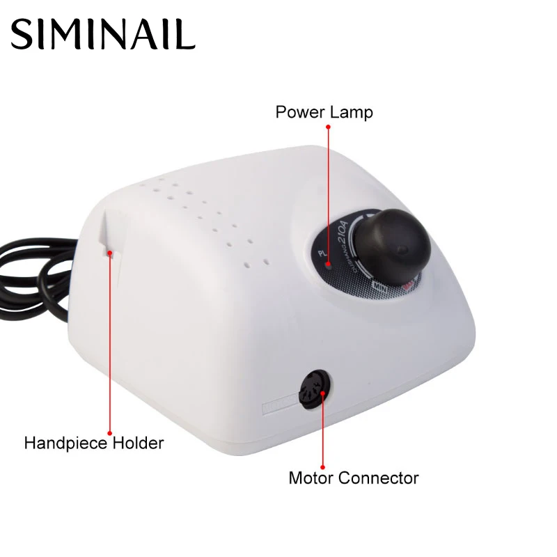 35000 об/мин профессиональный электрический сверлильный станок для ногтей 15 Вт